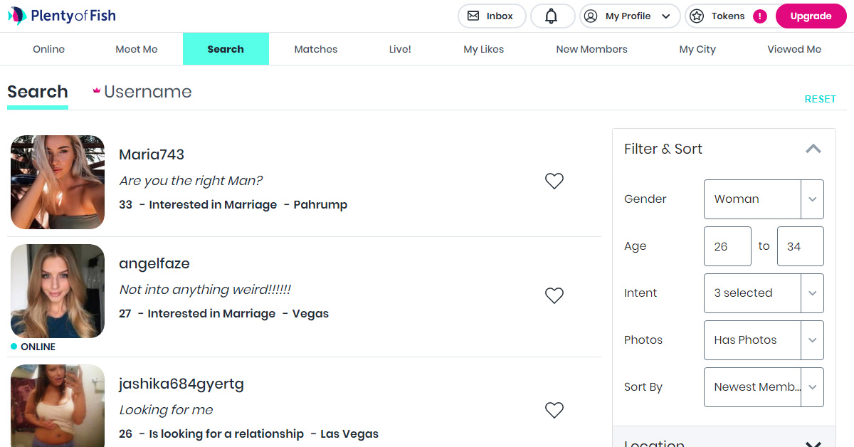 PoF Search Results PoF Search Results