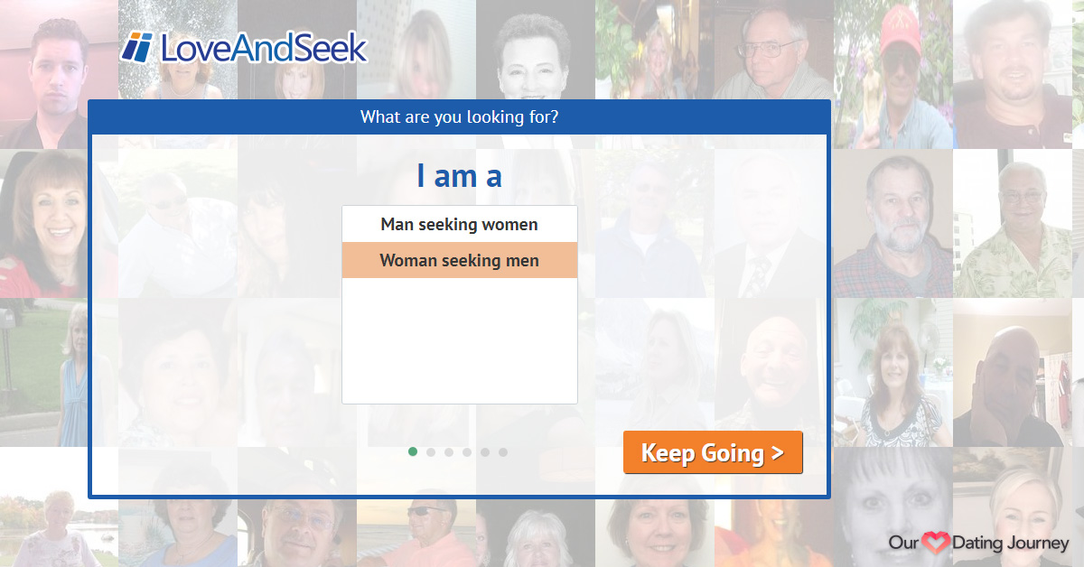 LoveAndSeek Signup - Step 1