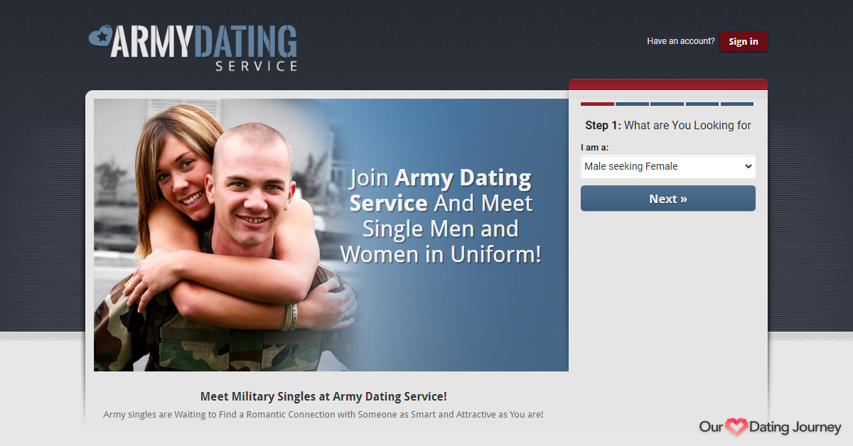 Army Dating Service website