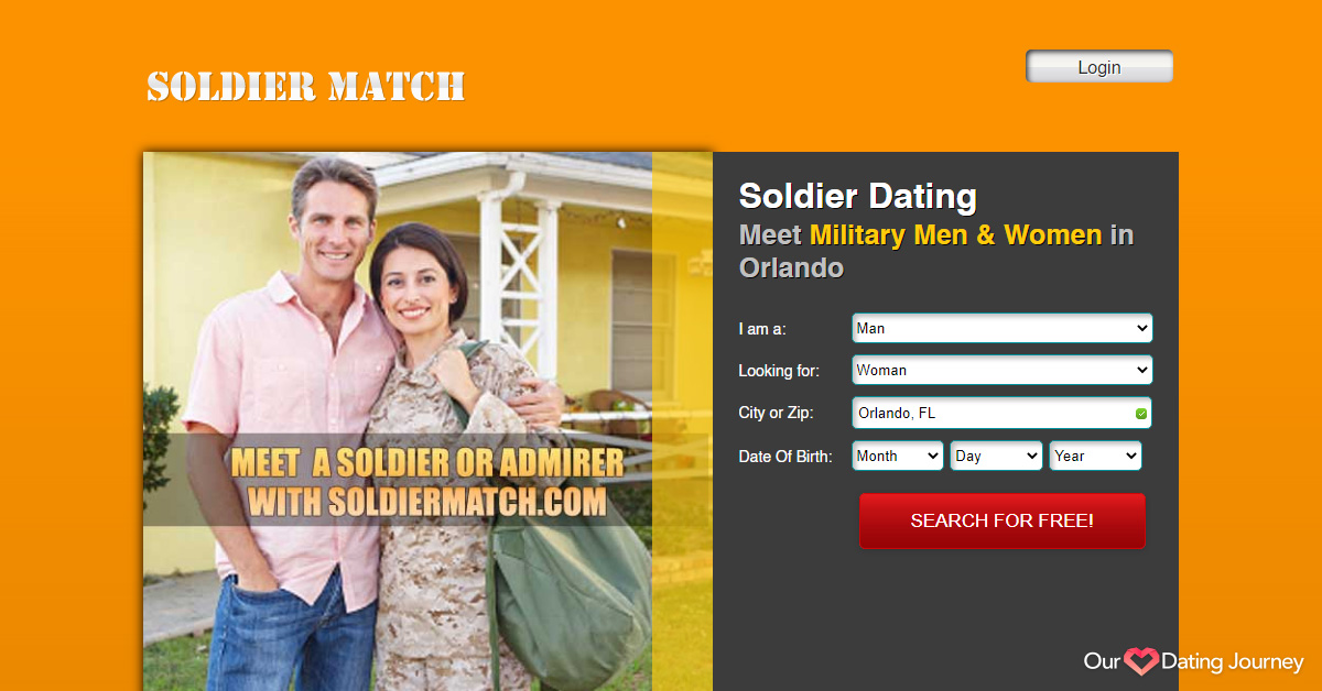 Soldier Match's dating website