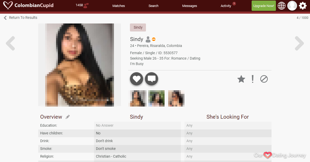 ColombianCupid Female Profile ColombianCupid Female Profile