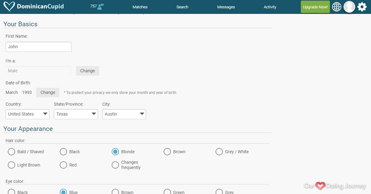 DominicanCupid Edit Your Profile