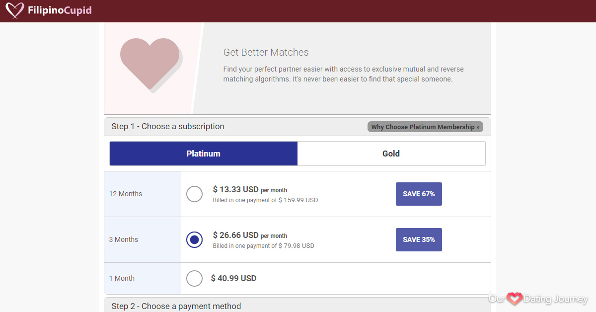 FilipinoCupid Platinum Membership