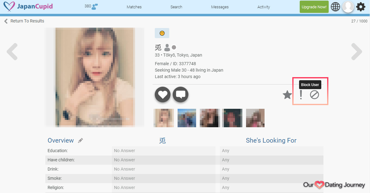 JapanCupid Block User JapanCupid Block User