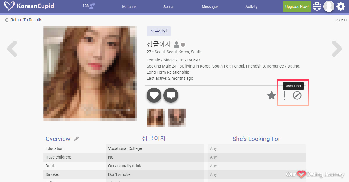 KoreanCupid Block User KoreanCupid Block User