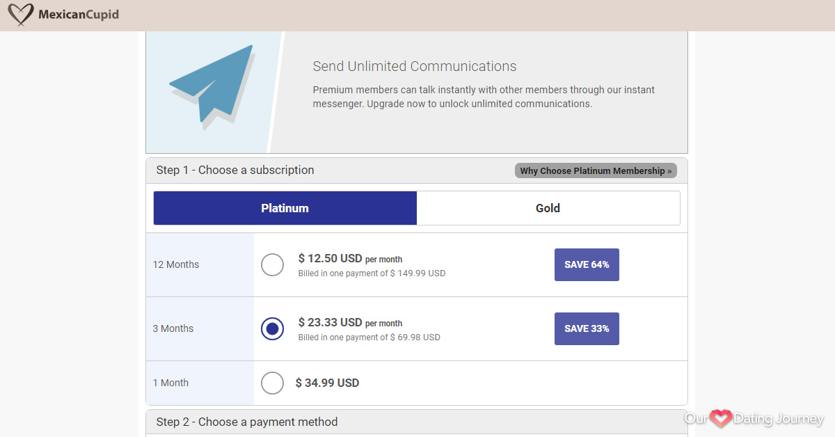 Mexican Cupid Platinum Membership Mexican Cupid Platinum Membership