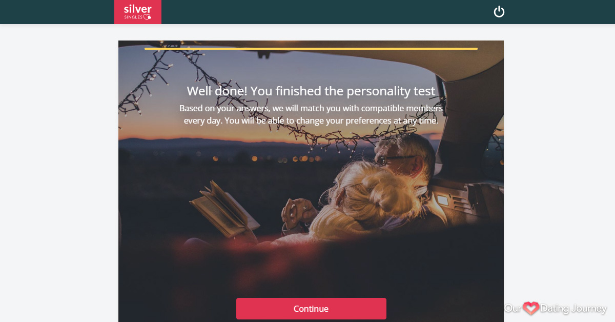 SilverSingles Finished Personality Test