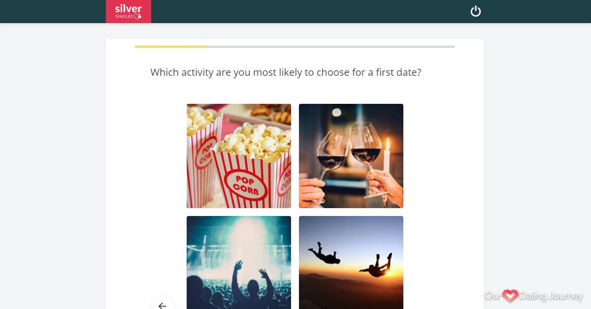 SilverSingles Profile Setup First Date