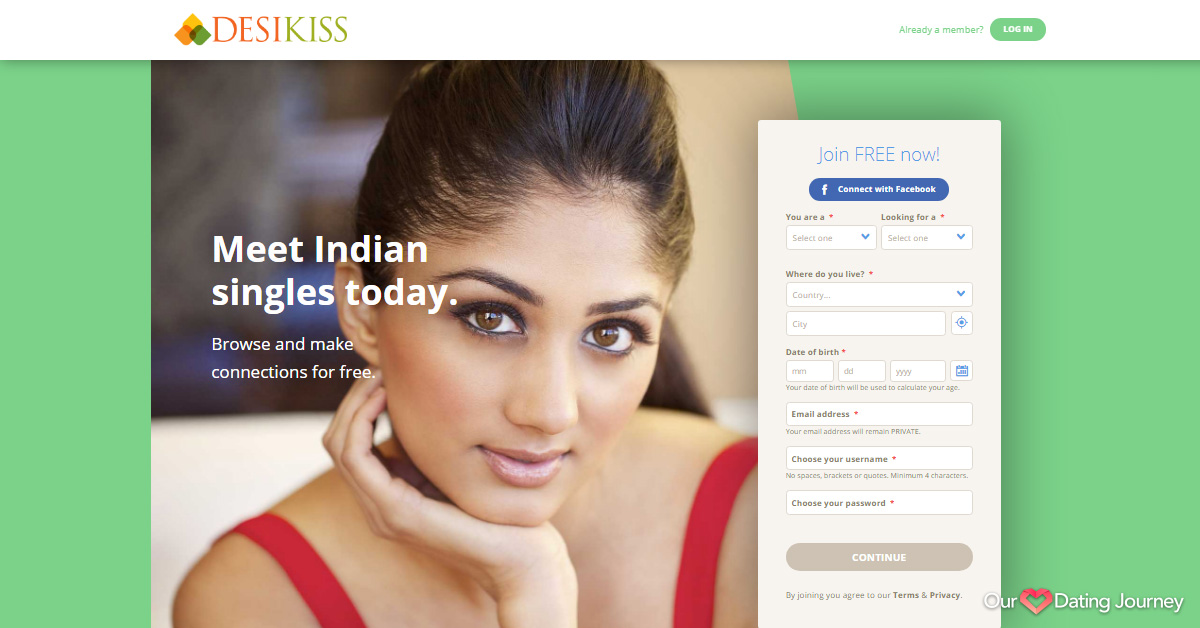 DesiKiss website