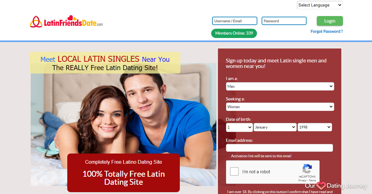 Latin Friends Date website