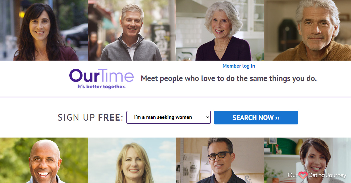 OurTime dating website