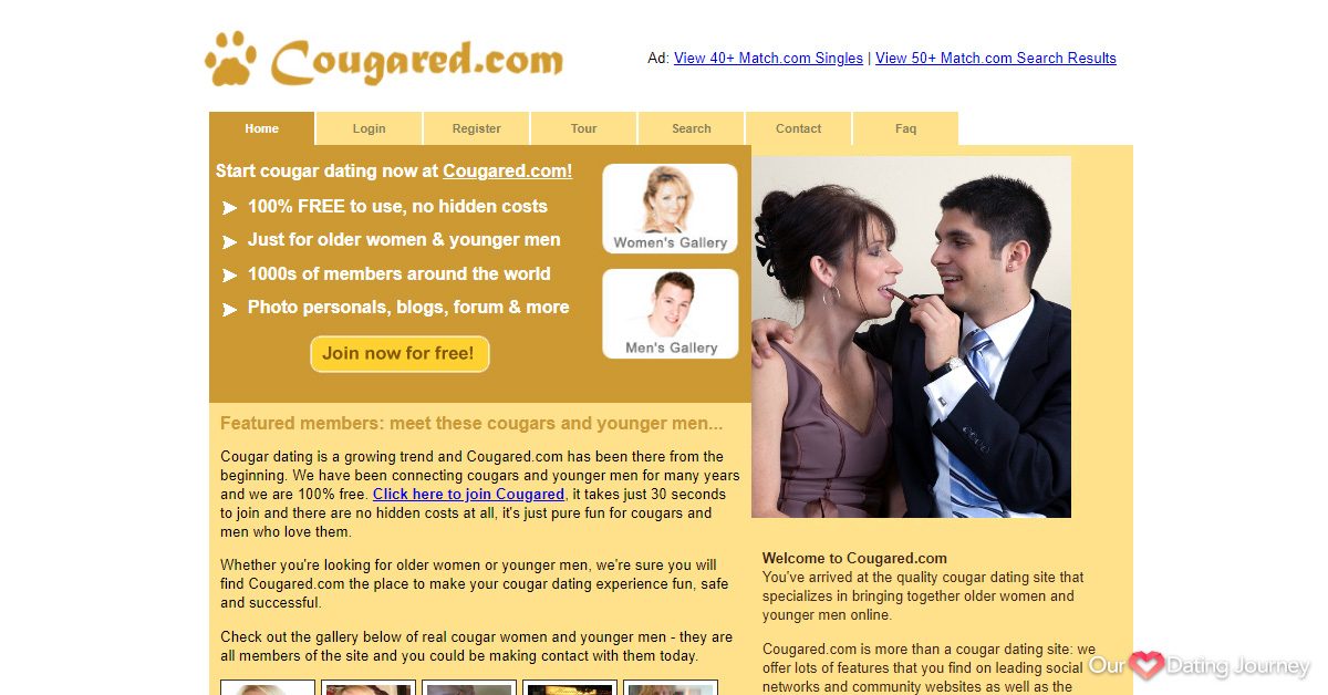 cougared dating website